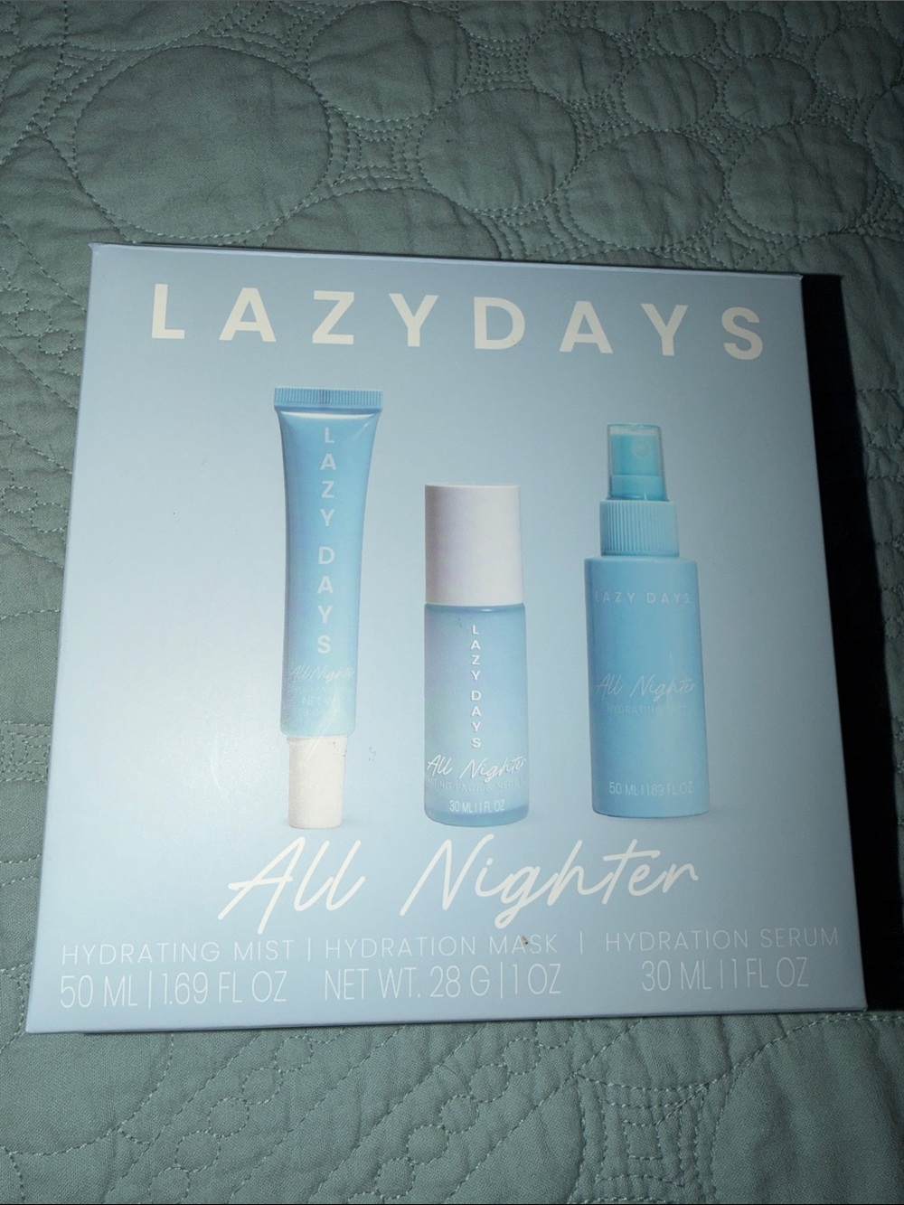 LAZYDAYS All Nighter Hydration Set - Light Blue new